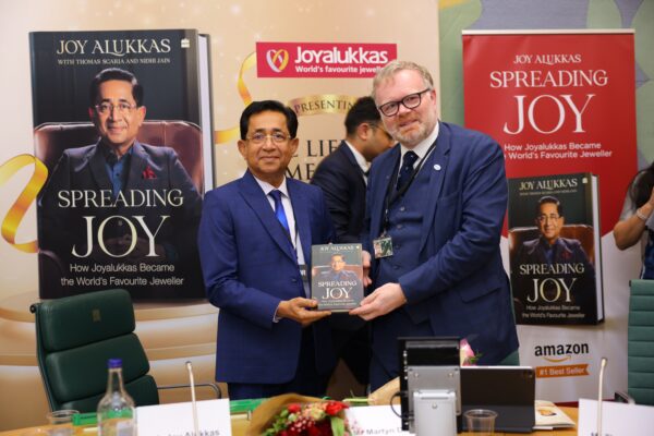 ‘Spreading Joy’: World’s favourite Jeweller Joy Alukkas Presents Autobiography to British Parliamentarians