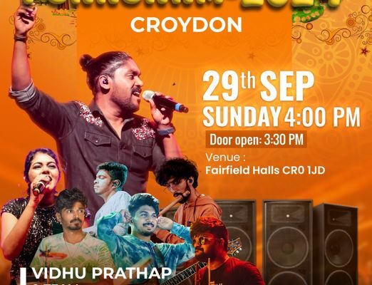 KCWA TRUST Presents Grand Ponnonam 2024: A Musical Extravaganza with Vidhu Prathap on 29th Sept